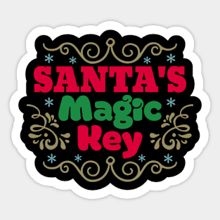 Santa's Magic Key Sticker